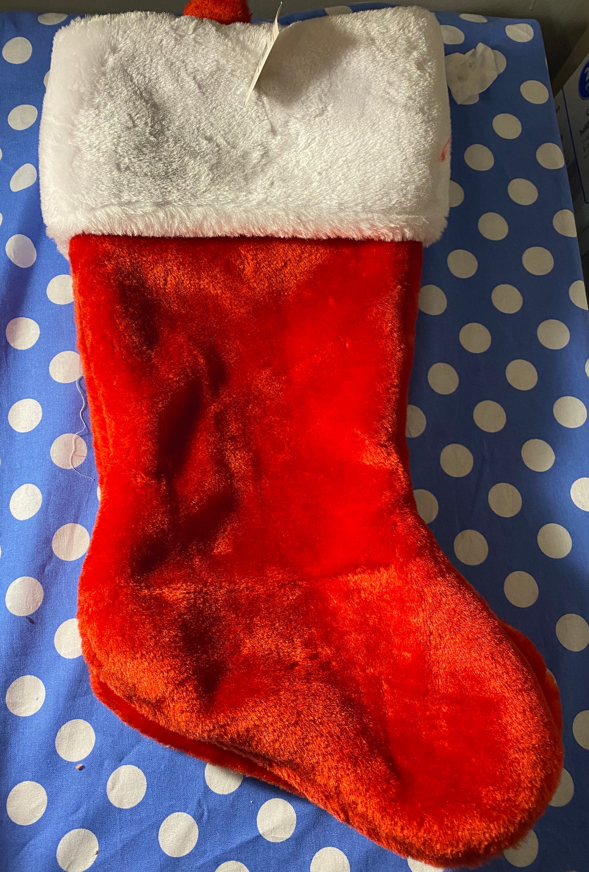 Plain Christmas stocking Etsy
