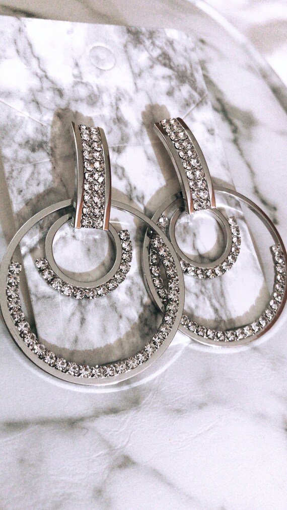 アクセサリー Born from Rock / Double Hoop Earring Double Hoop Earring, Industrial Chain Earrings, Lobe to