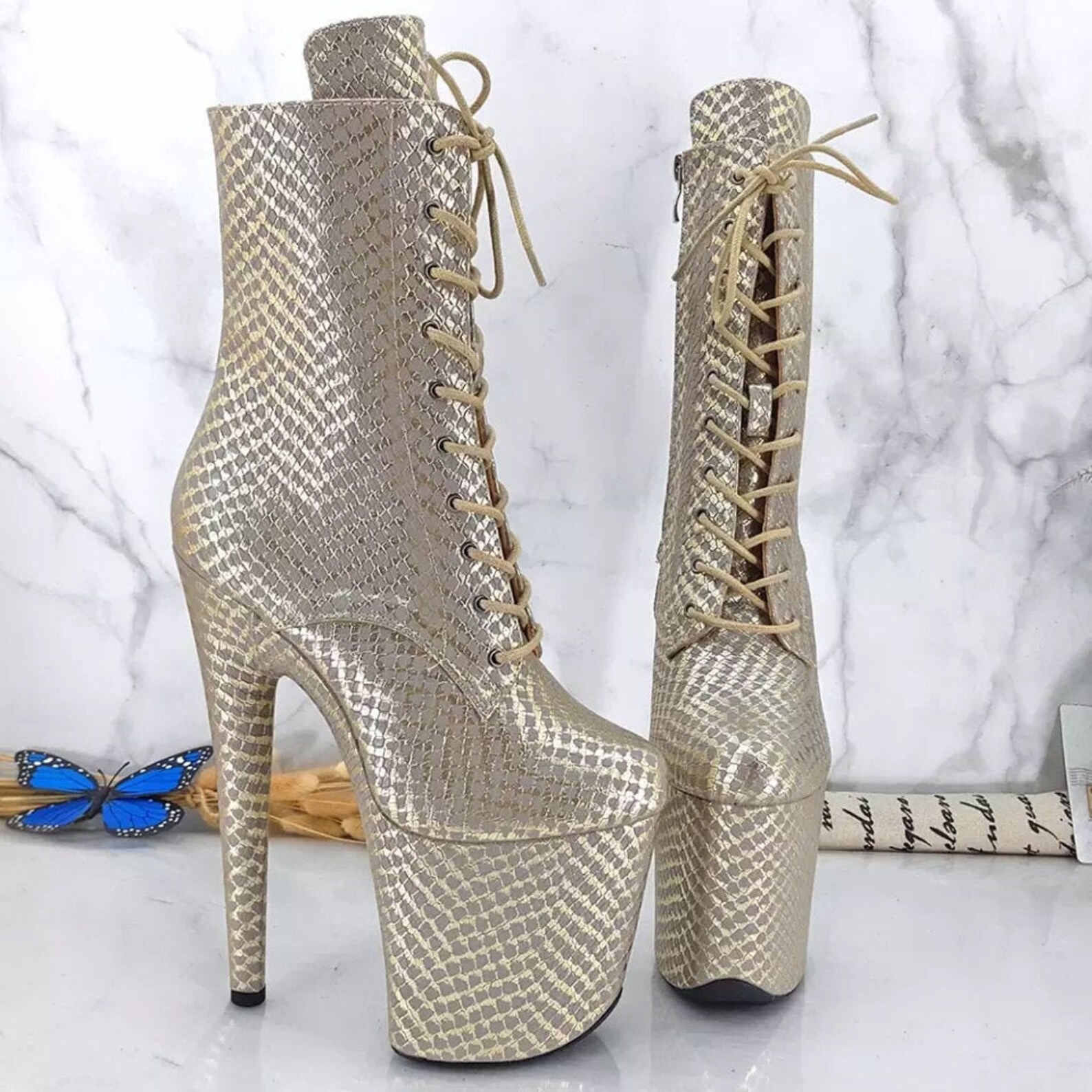 bejeweled stripper shoes