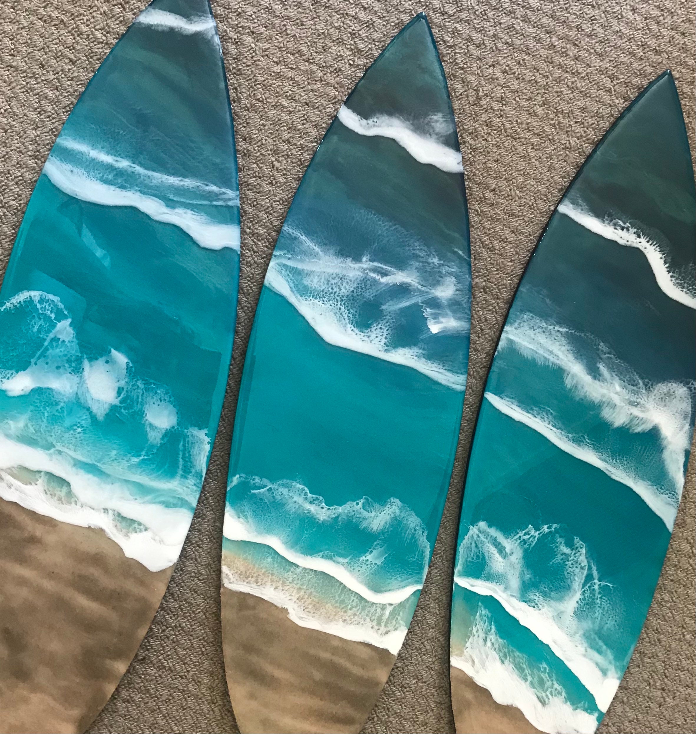 Resin 22 Surfboard Art/resin Wall Art/resin Board/resin Etsy Australia