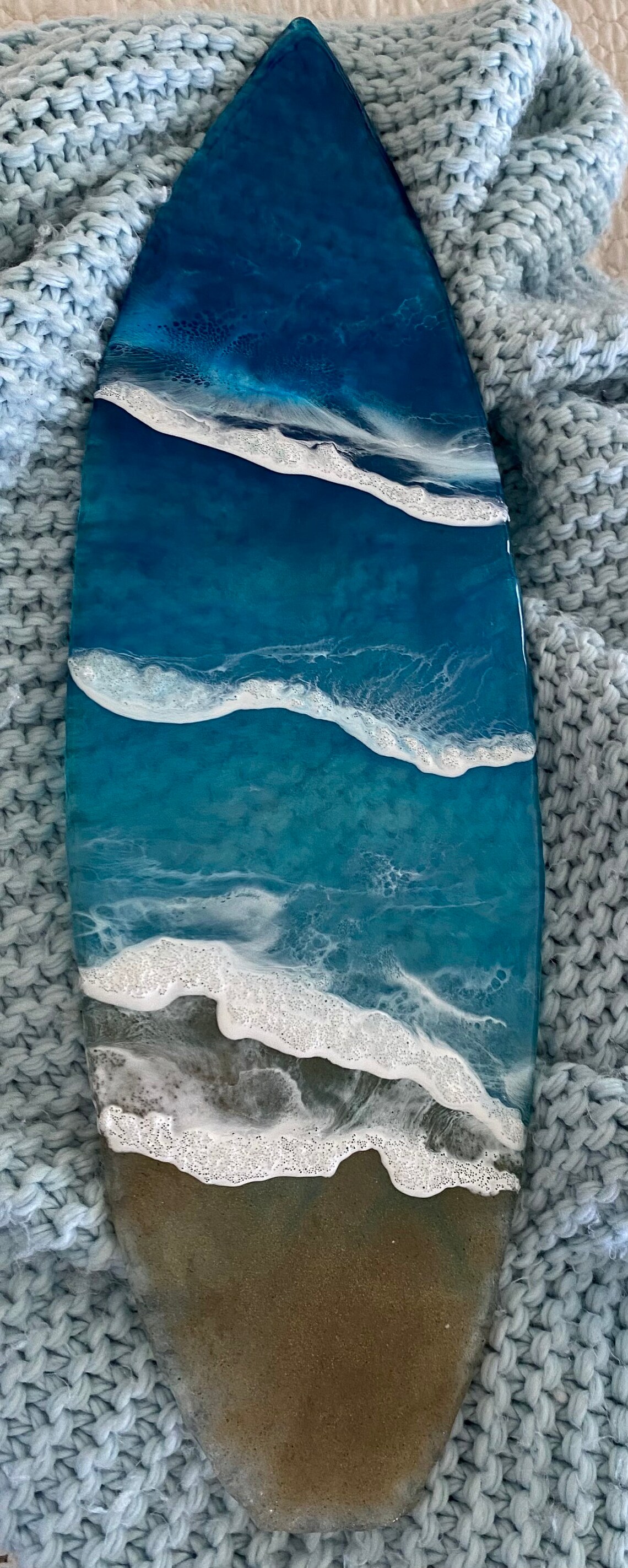 Resin Surfboard/Resin Wall Art/Resin Art/Glass Art/Coastal Etsy