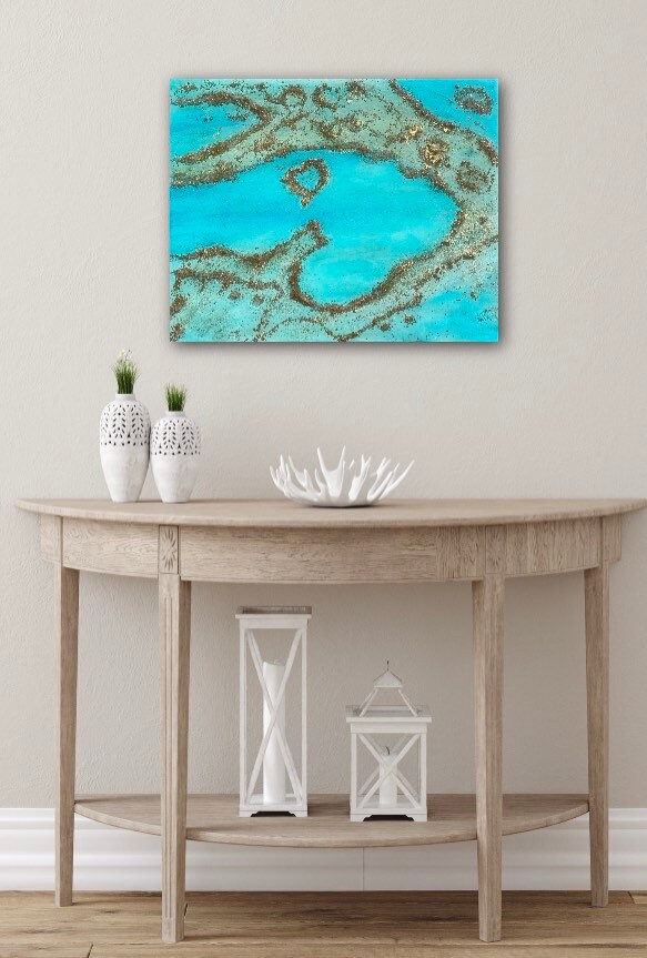 Resin Art/coral Reef/wall Art/resin Ocean/mixed Media/ocean - Etsy