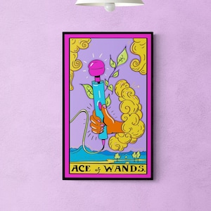 Ace of Wands Tarot Card Print: Feminist Sex-Positive Art