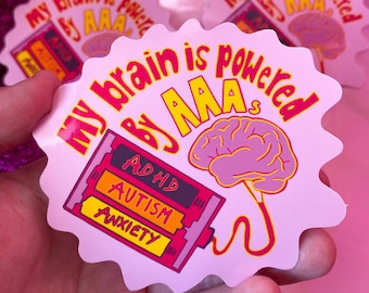 Neurodivergent Sticker: ADHD, Autism, Anxiety - Funny Meme Design