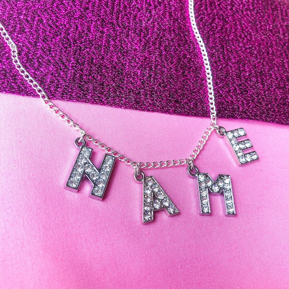 Chanel clearance word necklace