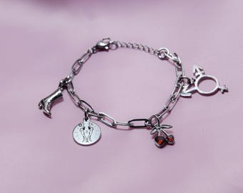 Gepersonaliseerde bedelarmband, 304 roestvrij staal, aanpasbare LGBT Pride-sieraden