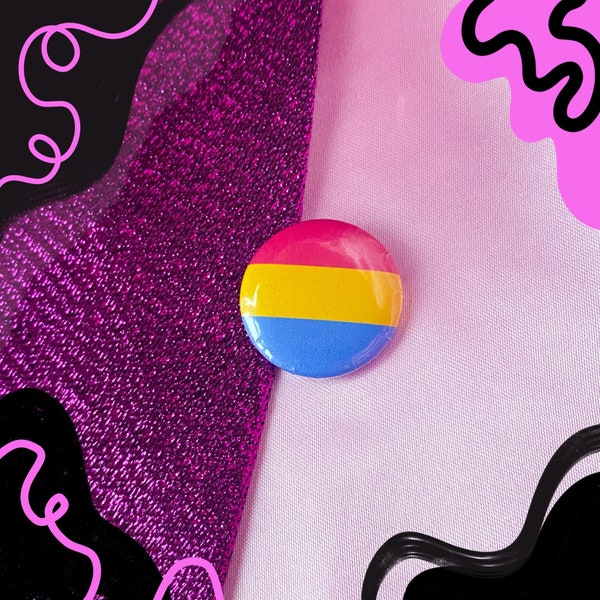 Pansexual pride flag pin badge | Pansexual pin | Pansexual flag | Pan flag badge | Pansexual gifts | gay pin | lgbt pin badge | pride badge