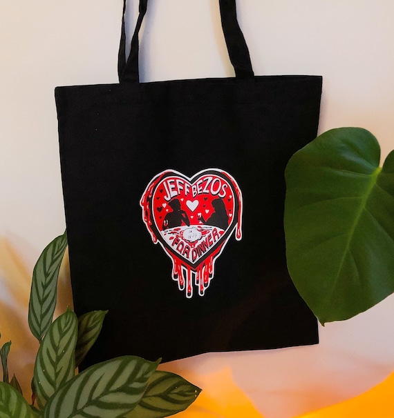 Jeff Bezos For Dinner Black Tote Bag Eat The Rich Etsy 日本
