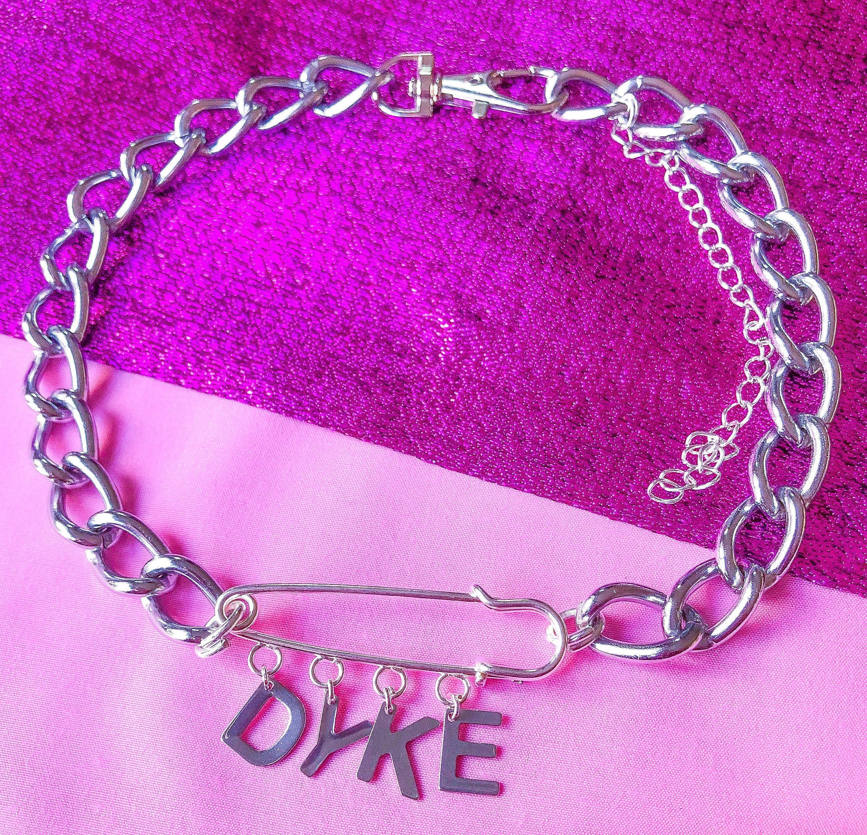 delivery 太めチェーンpunk ハート型 金属ネックレス 男女兼用