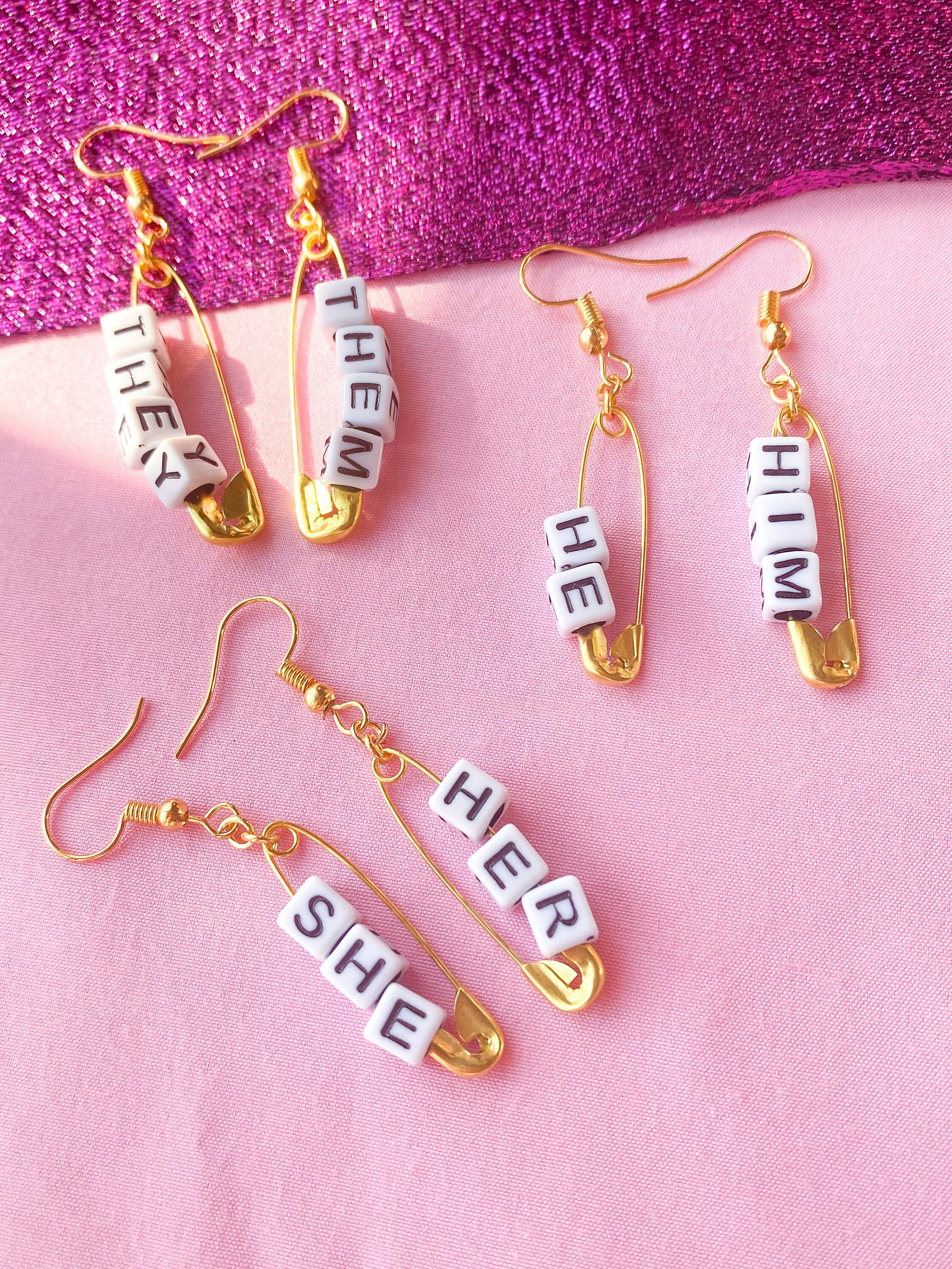 Custom word best sale earrings