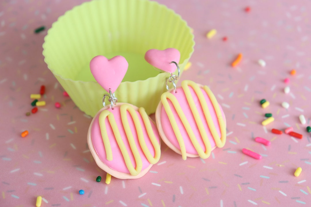 Sugar Cookie Earrings // Polymer Clay Earrings // Cute Etsy