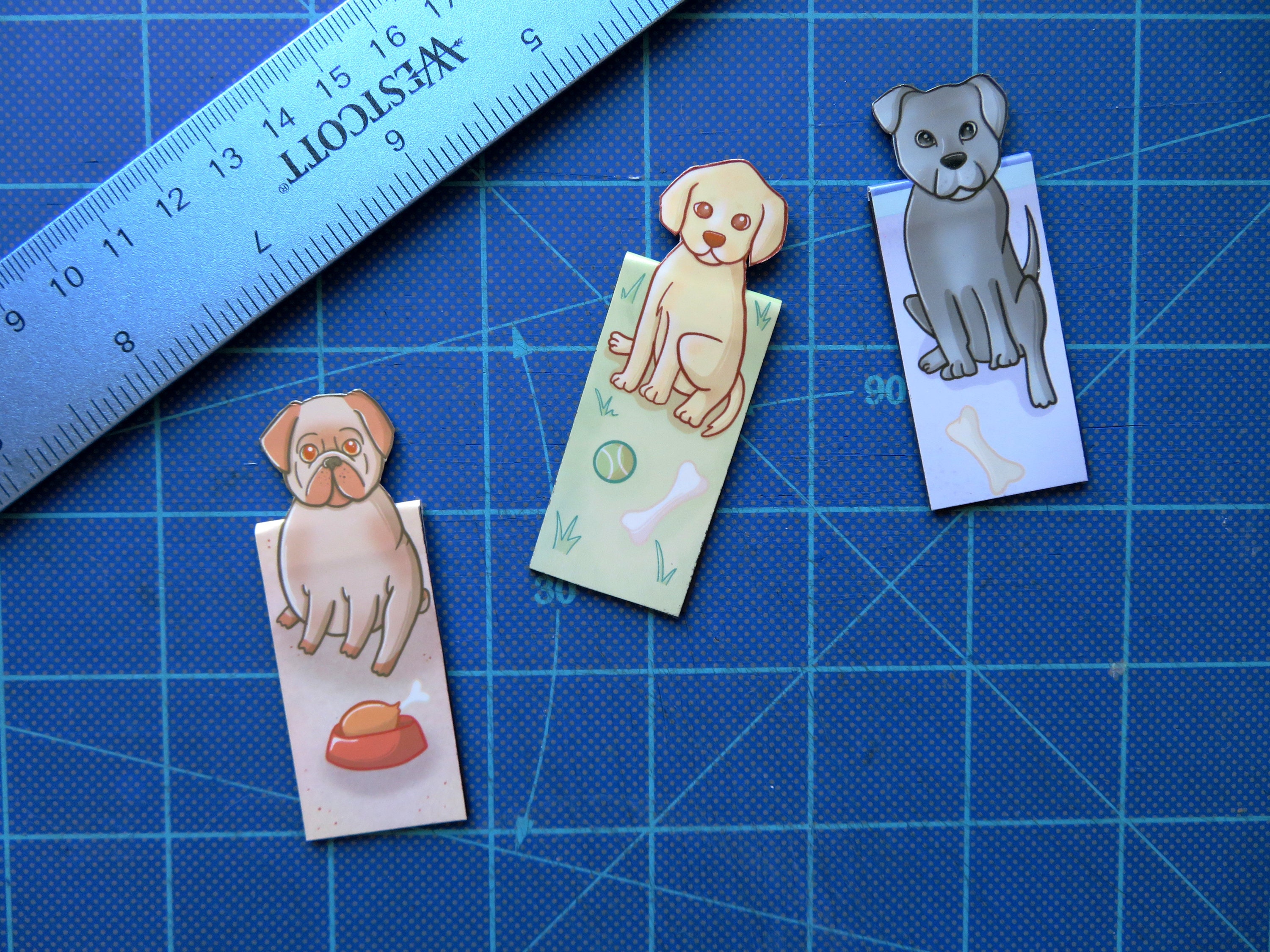 DOG BOOKMARK // 3 Pack // Super Cute Book Lovers Etsy