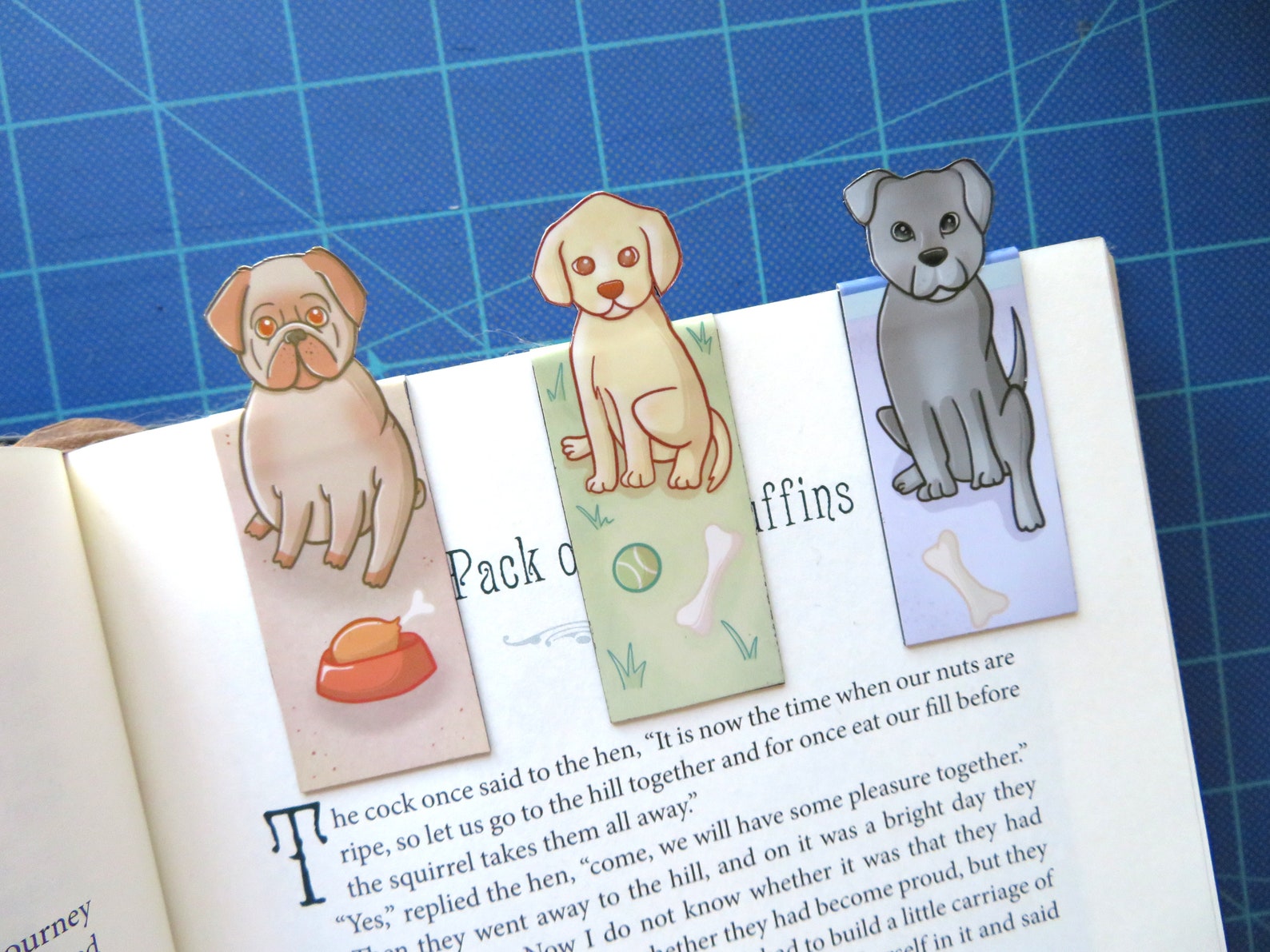 DOG BOOKMARK // 3 Pack // Super Cute Book Lovers Etsy