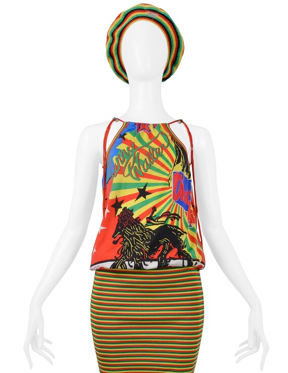 Vintage Christian Dior By John Galliano Rasta Regg