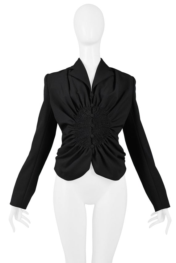 Vintage John Galliano Black Blazer With Circular S