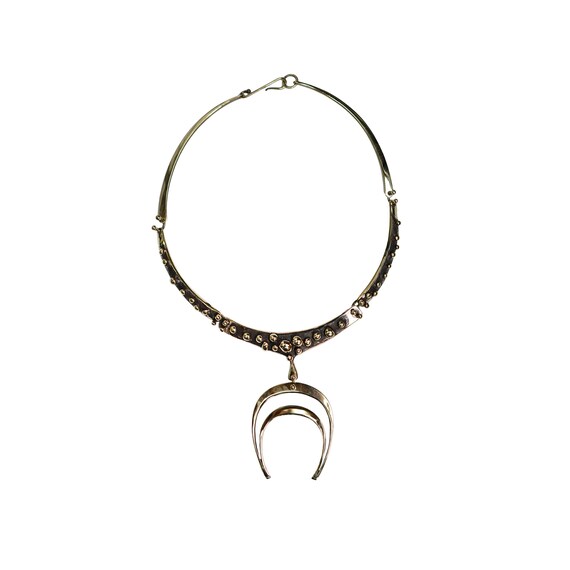 Vintage Jack Boyd Brutalist Bronze Horse Shoe Neck
