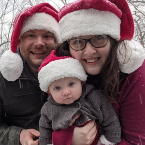 His and on sale hers santa hats