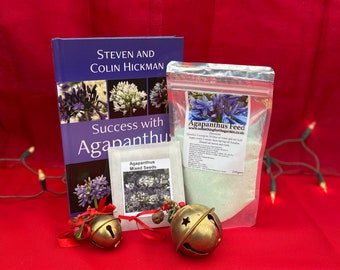 Agapanthus Book, Plant Feed & Seeds Gift Set