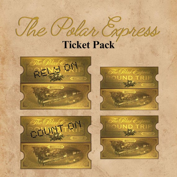 Printable Golden Ticket Polar Express