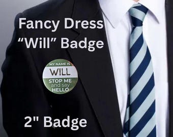 Replica will badge the inbetweeners will mckenzie fancy dress button pin badge