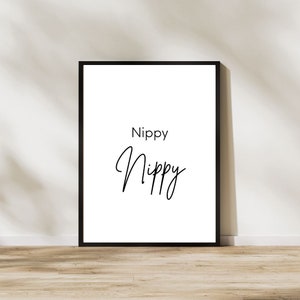 Friday night dinner print funny quote print nippy nippy