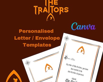 The Traitors letter canva template traitors tv show gift instant download replica murder letter the traitors