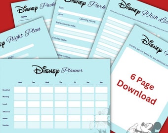 Orlando Florida Holiday Planner: 6-Page Printable Vacation Pack (Digital Download)