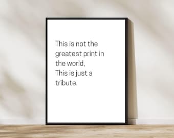 Divertida lámina con la letra de una canción en homenaje a Tenacious D: Decoración de pared de Jack Black