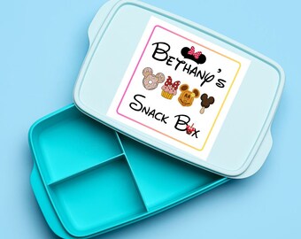 Personalised Mickey Disneyworld snack box digital artwork