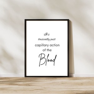 Friday night dinner print funny quote print capillary