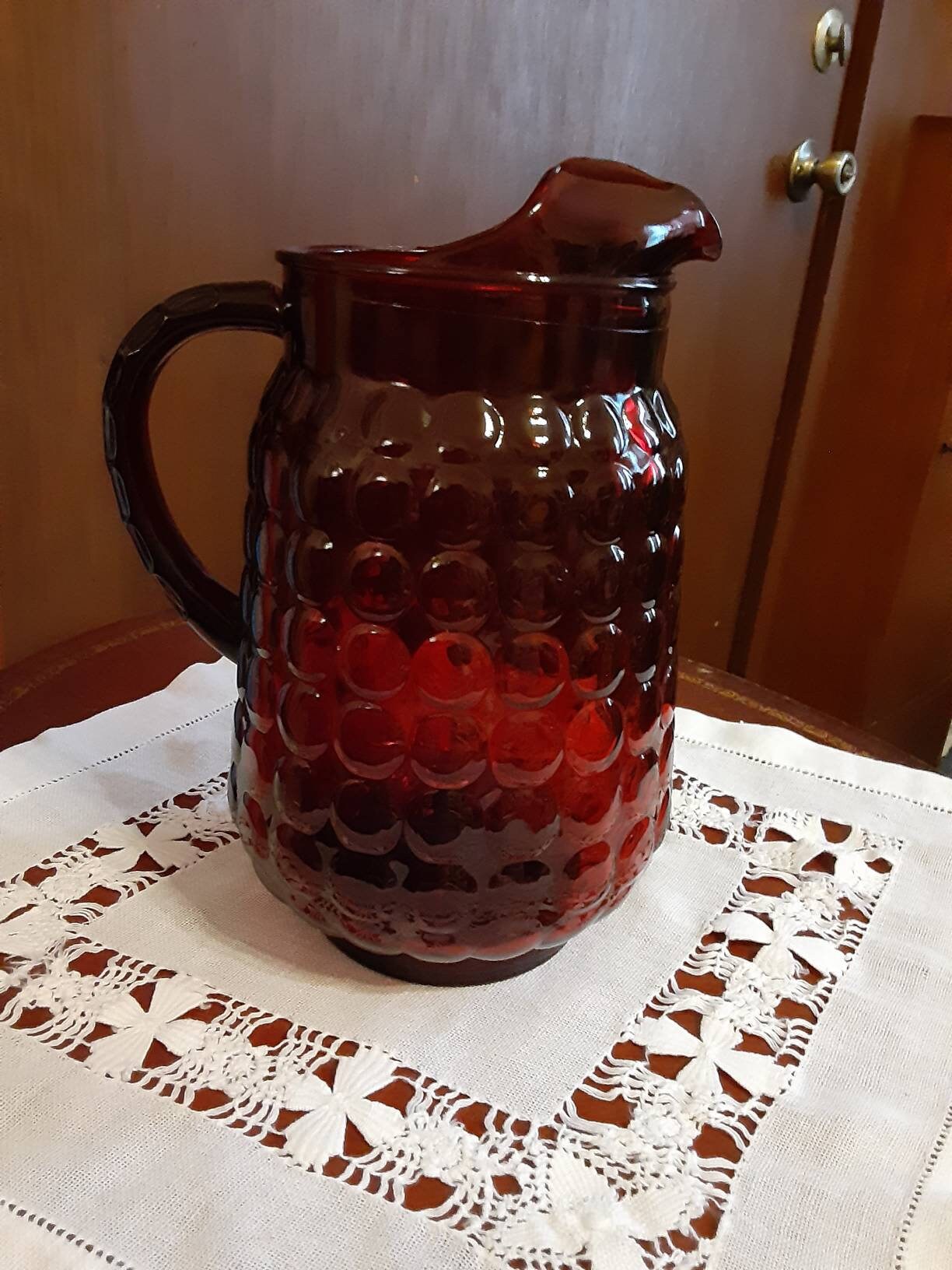 Ruby and Blue Bubble Glass Cup – Home Union NYC