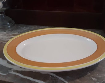 Vintage Buffalo China Platter, 8 X 9 3/4 In. Buffalo China