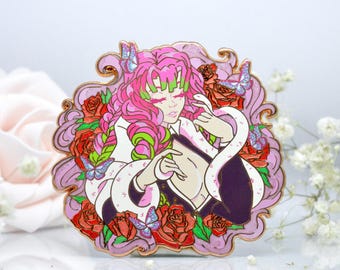 MITSURI | Emaliowana szpilka, Pogromca Demonów, Kimetsu No Yaiba, Kanroji, Nezuko, Tanjiro Kamado, Przypinki Anime, Fandom, Merch Anime