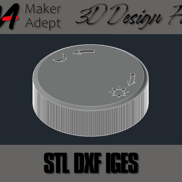 Dimmer Switch Knob 3D Design File