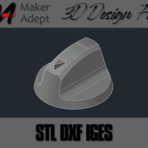 Fichier de conception 3D du bouton de cuisinière