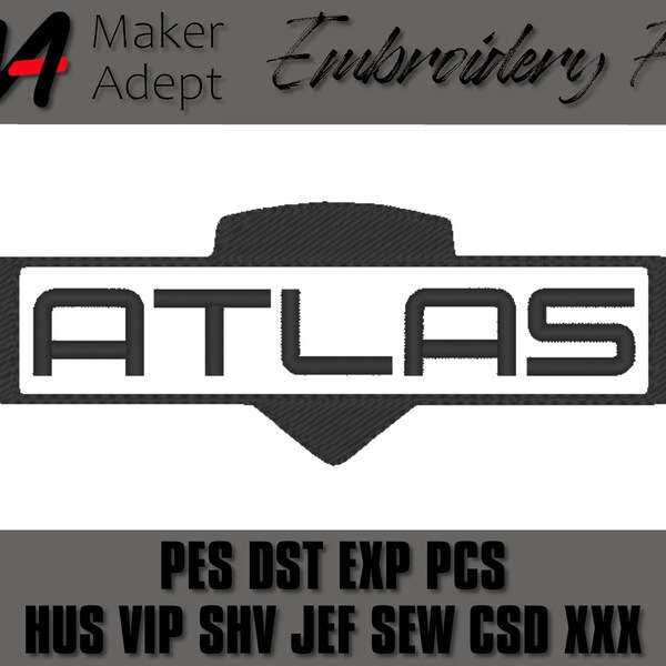 Atlas Embroidery Etsy