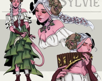 Personalized Character Sheet Art Commission | Custom DnD Fantasy Illustration for RPG Design & Roleplay Games Reservation