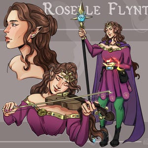 Personalized Character Sheet Art Commission | Custom DnD Fantasy Illustration for RPG Design & Roleplay Games Reservation