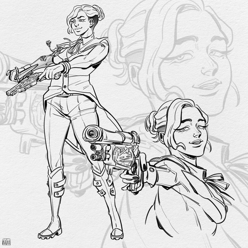 48h Delivery Sketch Art Commission Custom Character Art OC Drawing D&D