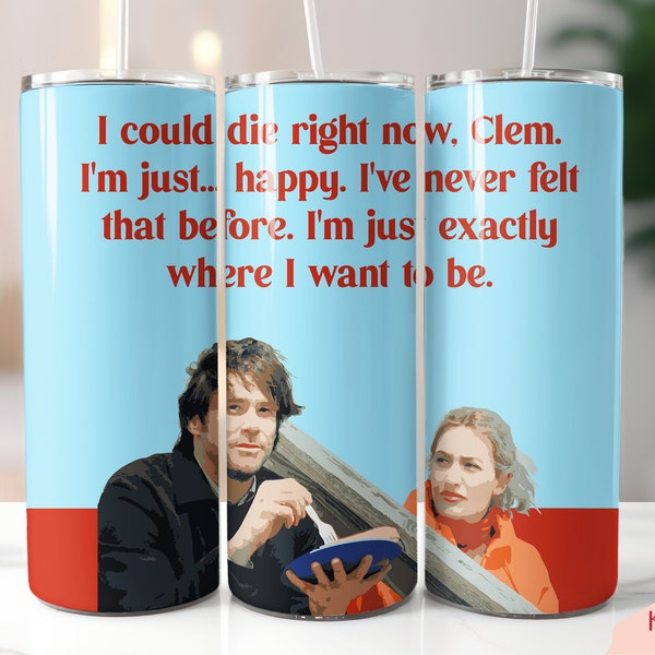 Eternal sunshine of the spotless mind template tumbler design paint effect Clementine joel