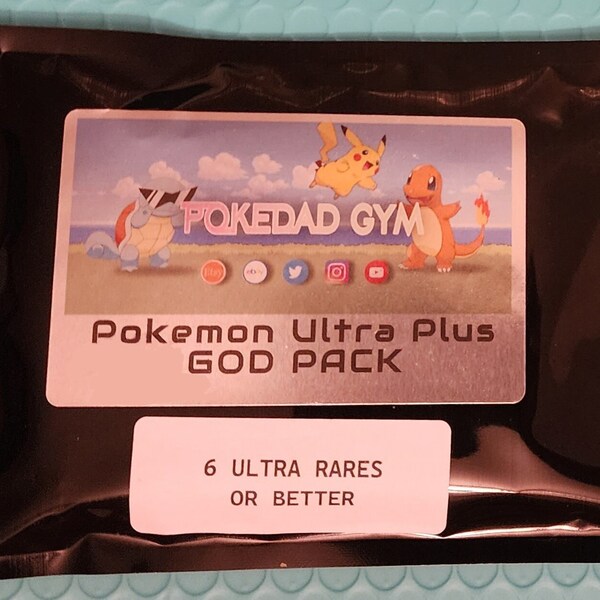 Pokemon Ultra Plus God Pack〜6картEx，gx函數，vmax，secret Rares，Full-Arts，Rainbow Rares，Ultras，hypers ++ ++ nm/mt