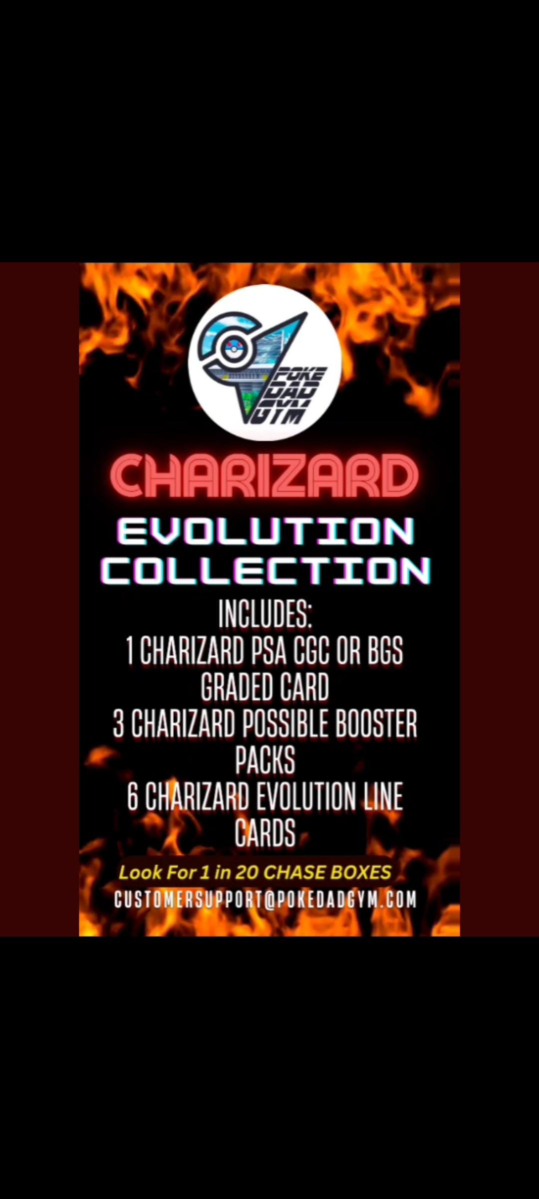 Pokemon CHARIZARD EVOLUTION COLLECTION W/1 Charizard Graded Card, 3 ...
