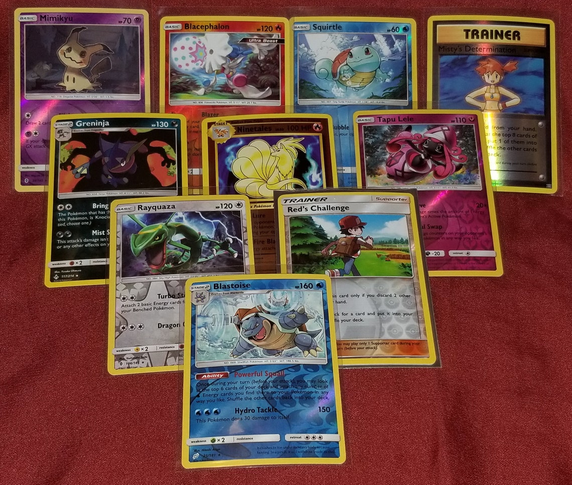 Pokemon GOD PACK 10 Cards with Only Reverse Holos Including Etsy