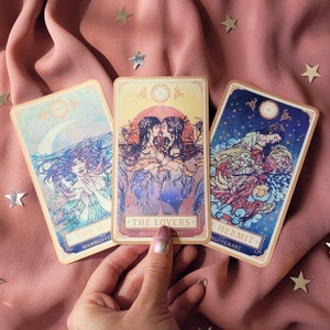 Tarot Card Sticker Set - Reverie (Matte Metallic Finish)