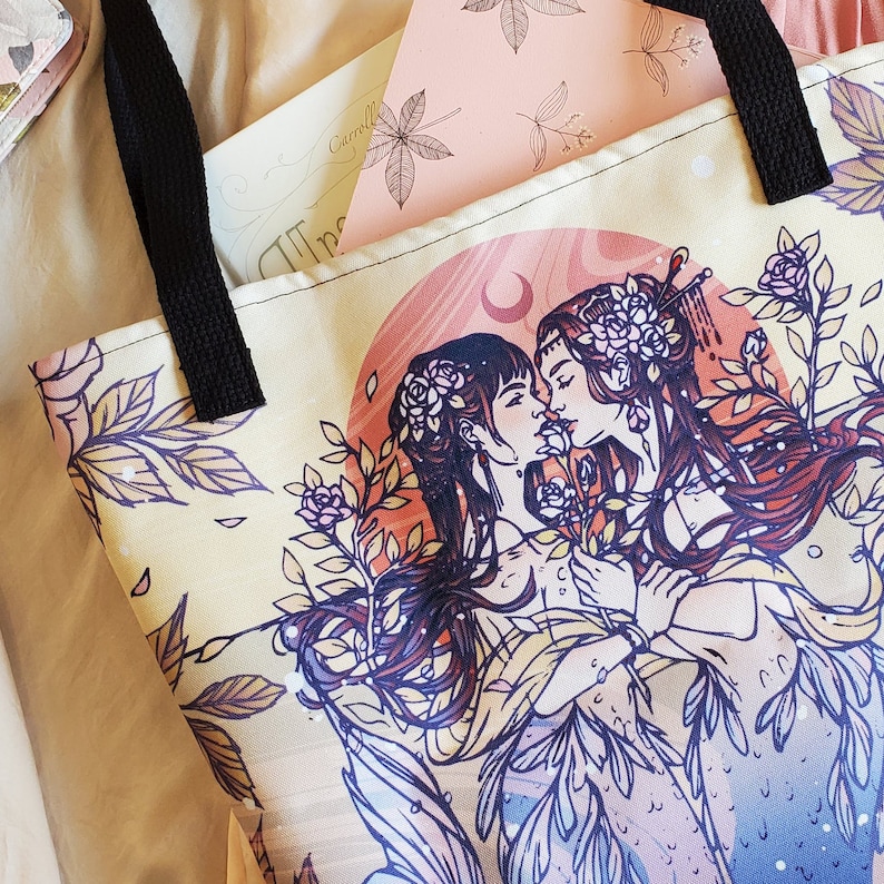 Love is Love Mermaid Tote Bag Double-Sided