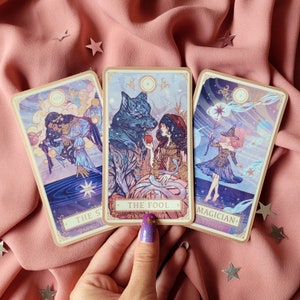 Tarot Card Sticker Set - Voyager (Matte Metallic Finish)