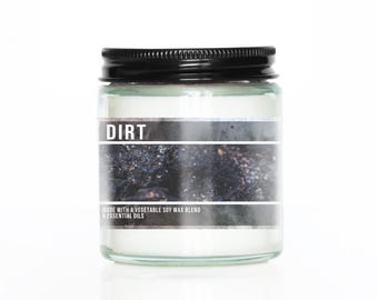 Dirt 3oz Mini Scented Candle | Dirt Soil Scented Candle | Gardener Gift Candle