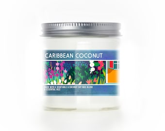 Caribbean Coconut 3oz Scented Mini Candle