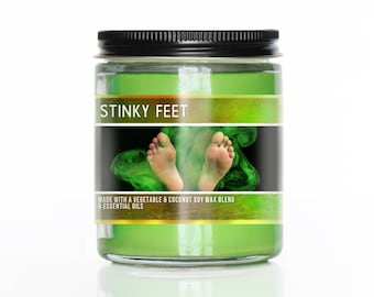 Vela perfumada Stinky Feet de 6 oz