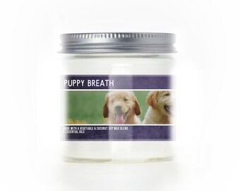 Puppy Breath 3oz Mini Scented Fun Cute Candle